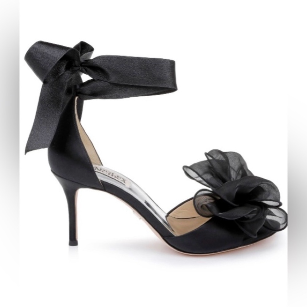 NEW Badgley Mischka Neryssa Bow Heels | Black | 7.5